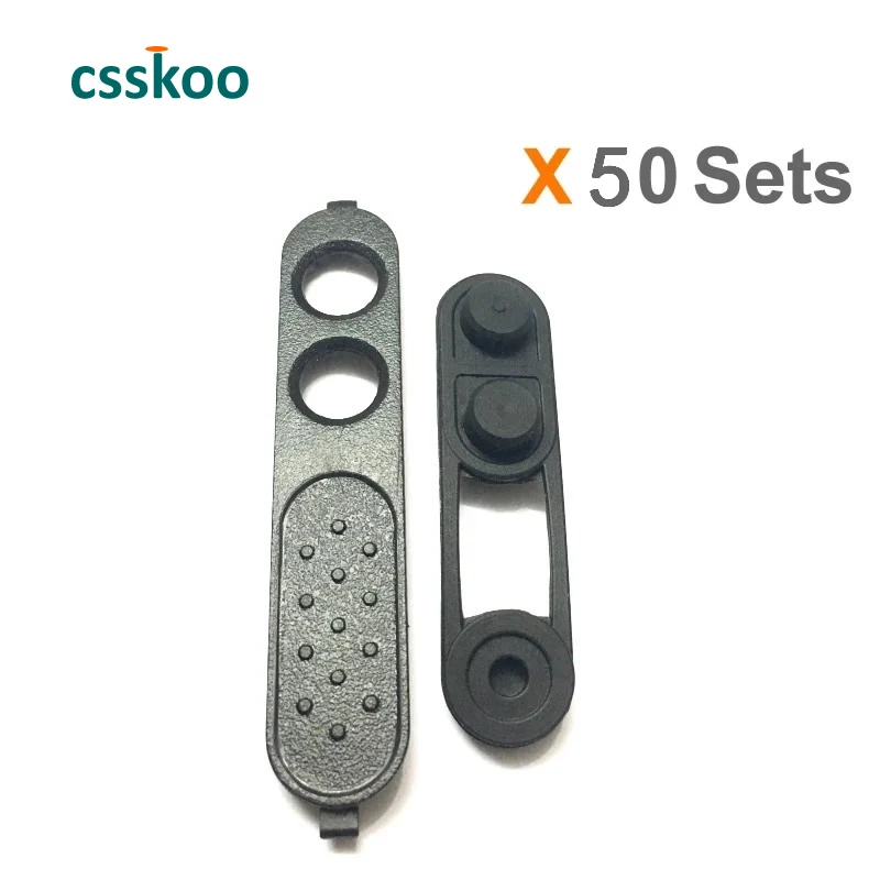 50Sets PTT Bezel And Button For Motorola Two Way Radio XIR P3688 CP200d DEP450 Walkie Talkie Accessories