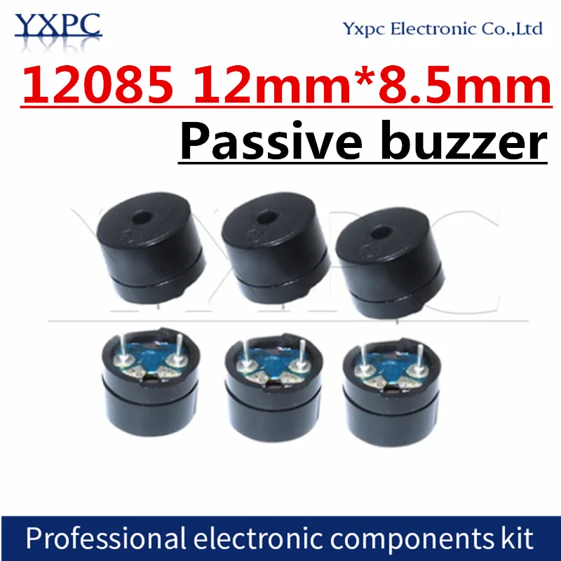 

10pcs 12085 12mm*8.5mm 16R 42R 3V to 12V Resistance Universal Passive Buzzer electromagnetic impedance