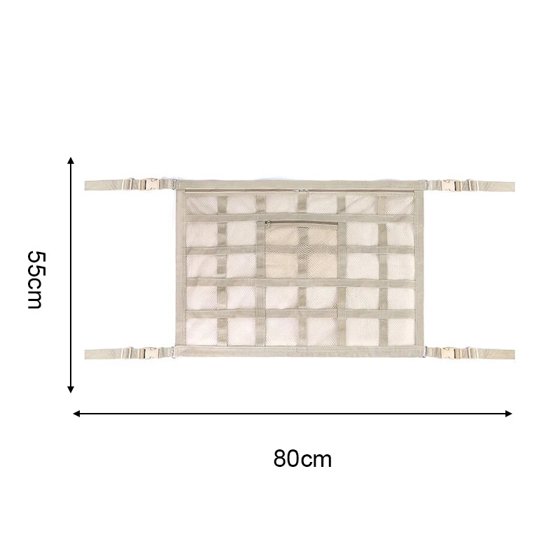 

Автомобильный органайзер для хранения на крыше, автомобильная потолочная сетка для груза, карманная сетка, сумка для хранения автомобильных аксессуаров для кемпинга на крыше, двухцветная палатка на крыше
