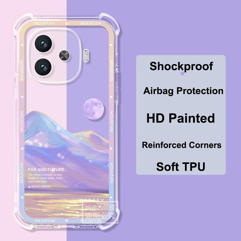 Прозрачный чехол для Vivo iQOO Z9 Turbo + телефона Z9Turbo Plus Z9X TPU силиконовая Мягкая задняя