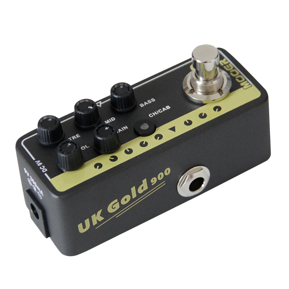 Mooer Effector Гитара педаль мультиэффектов 002 Uk Gold 900 эффекты цифровой предусилителя