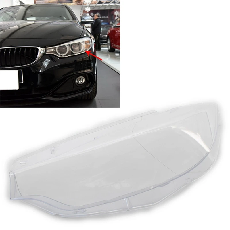 

Car Front Headlight Headlamp Cover Transparent Lens For-BMW 4 Series F32 F33 F36 2013-2016