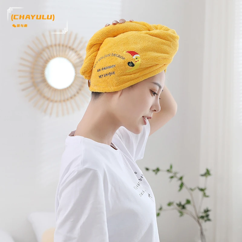 

Women Microfiber Towel Hair Towel Bath Towels for Adults Home Terry Towels Bathroom Serviette De Douche Turban for Drying Hair