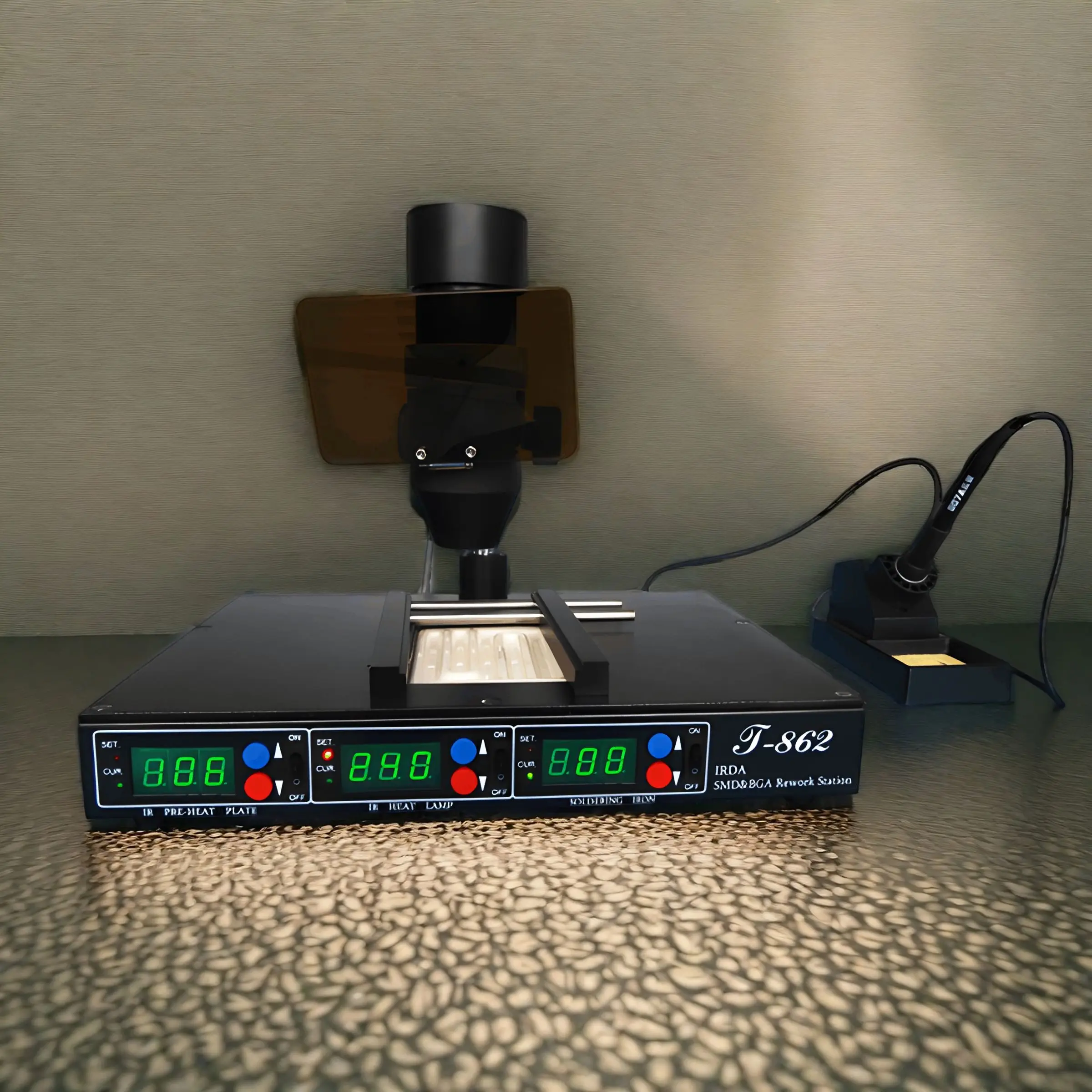 PUHUI T-862 T862 IRDA Инфракрасная паяльная машина BGA станция для распайки SMD SMT