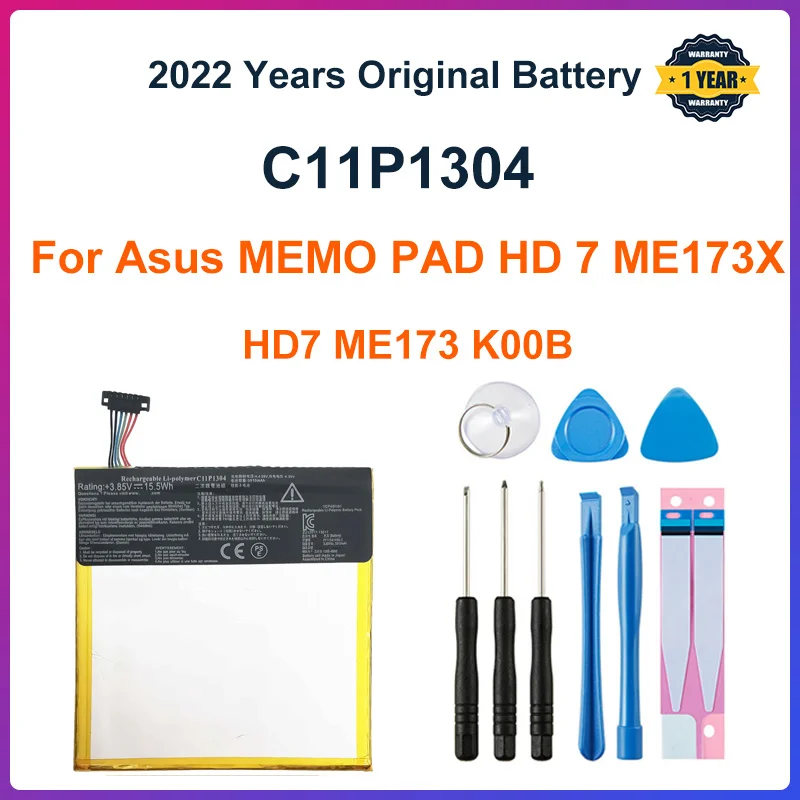 

ASUS Original Replacement 3950mAh Tablets Battery For Asus MEMO PAD HD 7 ME173X HD7 ME173 K00B C11P1304 Batteries Bateria+Tools