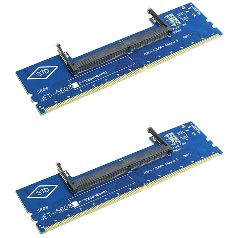 

2X Laptop DDR4 RAM Memory To Desktop Converter Adapter Card 260P To 288P Generation Memory Riser Card Test Special Card