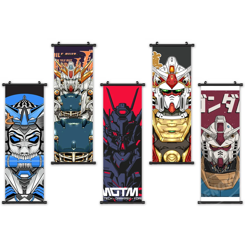 

Wall Art Cartoon HD Printing GUNDAM Canvas Painting Japanese BANDAI Poster Home Decorative Modern Living Room Modular Pictures