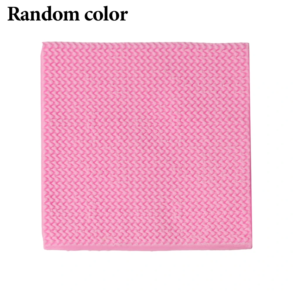

Soft Silicone Cookie Baking Tool Square Cake Decor Fondant Mold Cooking Handmade Kitchen Accessories Home DIY Knitting Texture