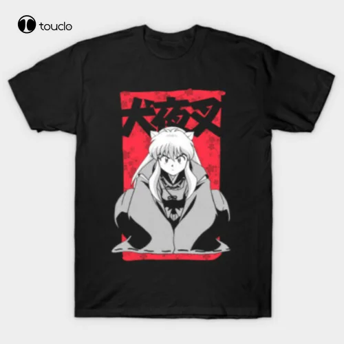 

Футболка Inuyasha мужская с надписью «Sit Down Cute Sesshomaru Demon Dog»