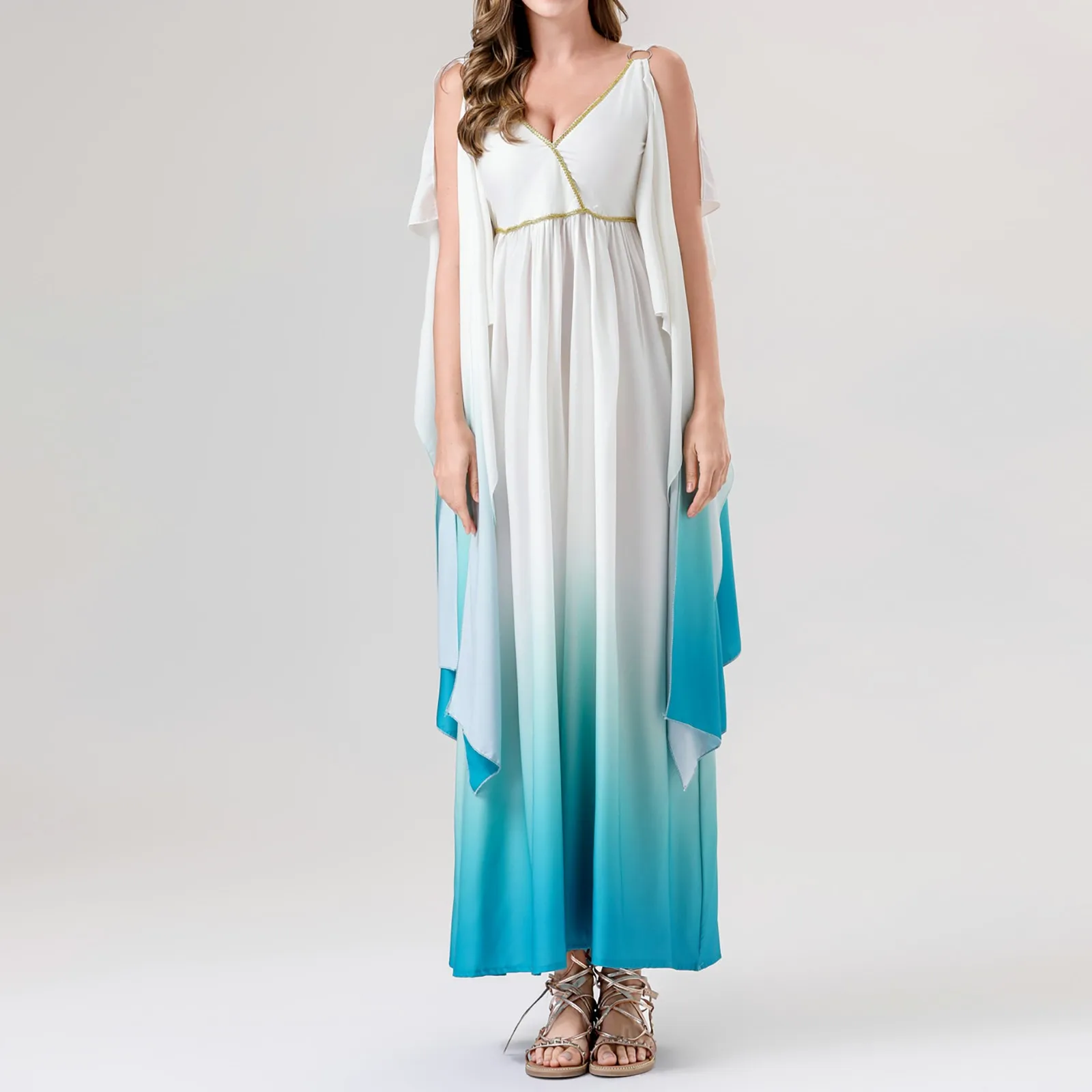 Платье греческой богини женское длинное платье для косплея костюм Хэллоуина