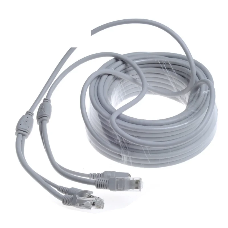 Кабель Ethernet 5 м/10 м/15 м/20 м/30 м приблизительный кабель RJ45 + серый питания