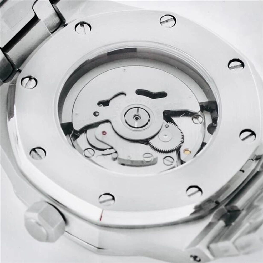 41mm Men's Mechanical Automatic Watch 316 Stainless Steel Case with NH35 Movement Sapphire Glass S Logo Case enlarge