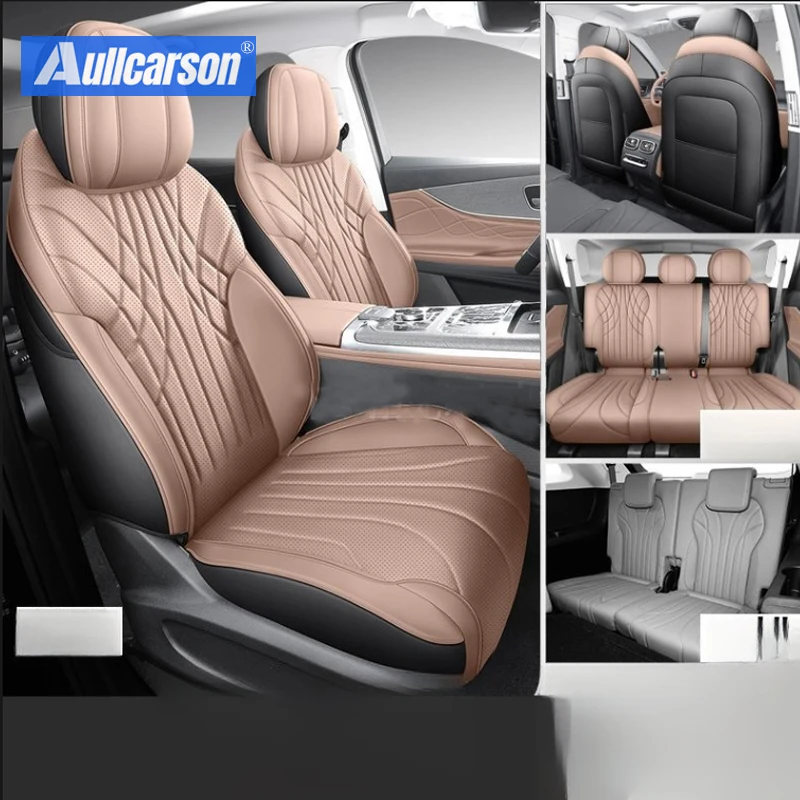 

Для НОВЫЙ Chery Tiggo 9 кожаный чехол на автомобильное сиденье цветная защита в треке салон аксессуары полного круга 7 мест