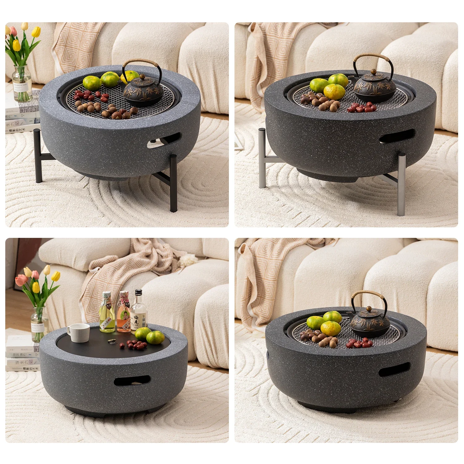 Садовый чайный барбекю бытовой уличный внутренний обогрев угольный мангал