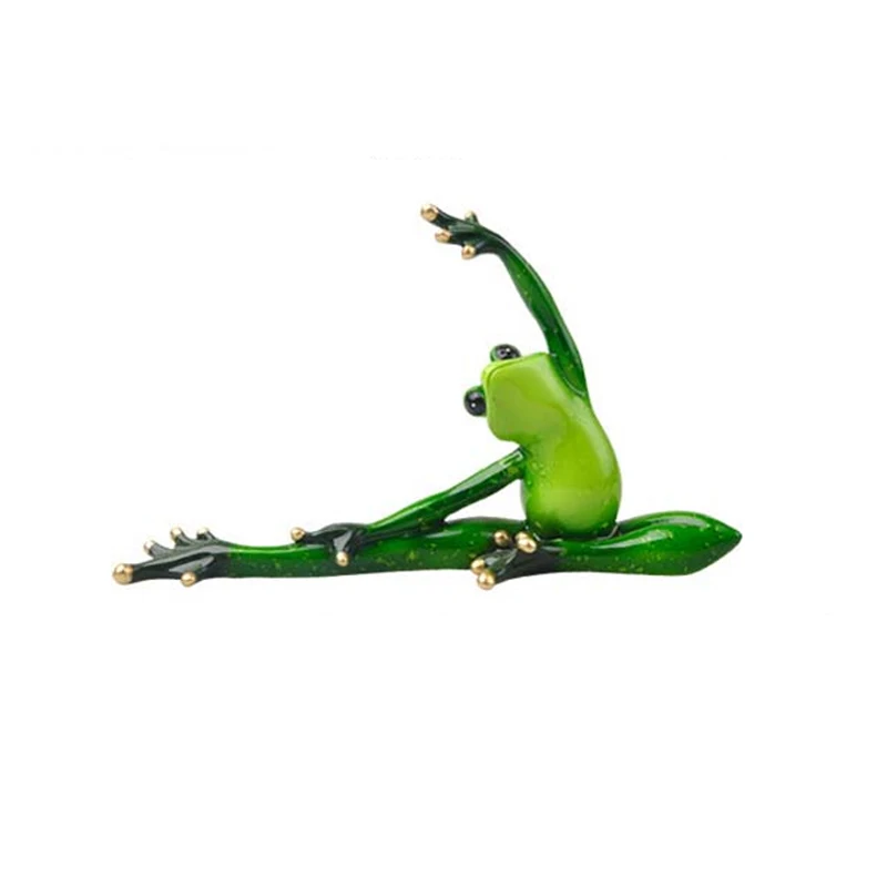 

Home Creative Office Decoration resin crafts yoga series frog decoration friends to send gifts