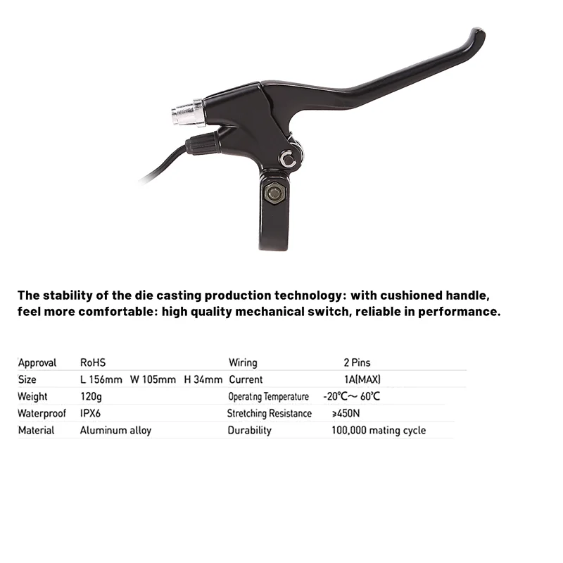 

Ручка тормоза для электровелосипеда, алюминиевого сплава