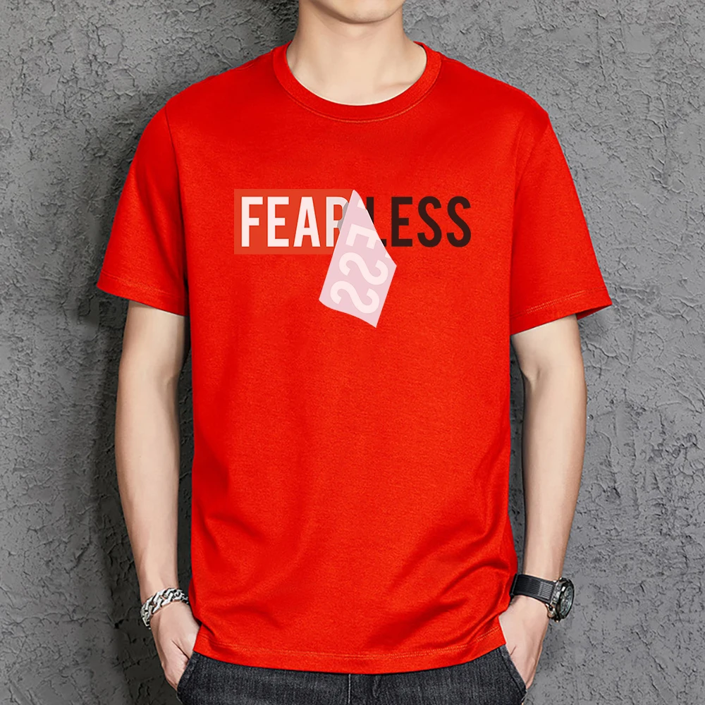 Мужские футболки с принтом со страшным принтом, хлопковая Удобная футболка, футболка оверсайз с круглым вырезом, модная дышащая мужская одежда