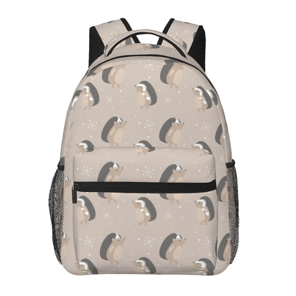 

Women Backpack Cute Winter Hedgehog Fashion Bag for Women Men School Bag Bookbag Mochila