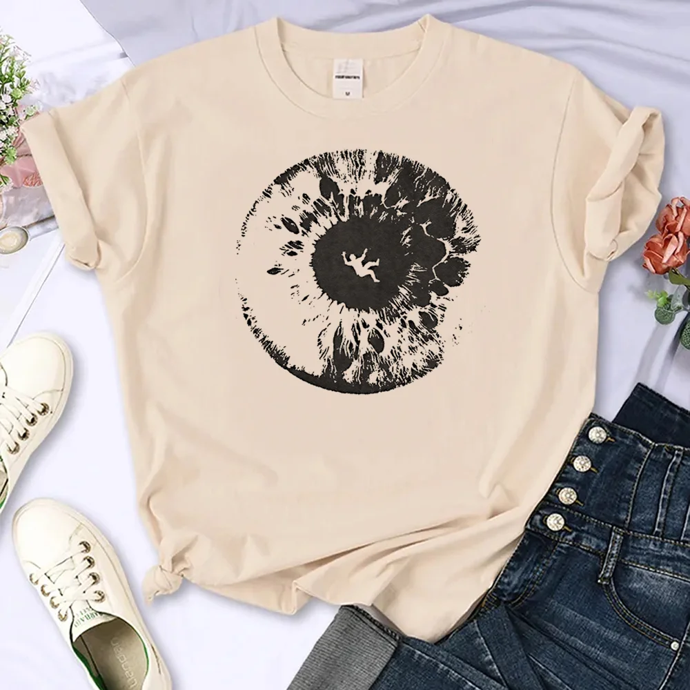 

Eyes Print Y2k t-shirts women designer harajuku funny top girl Japanese clothing