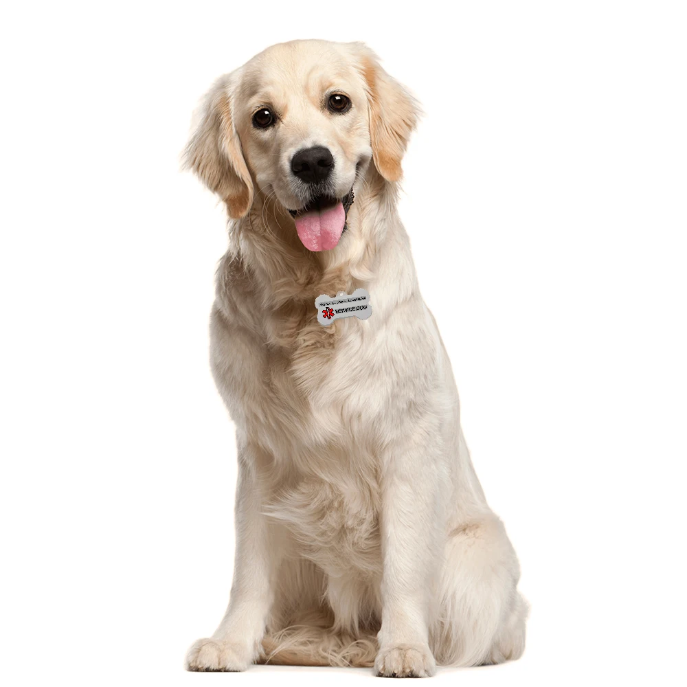 Персонализированная бирка для идентификатора собаки брелок из нержавеющей