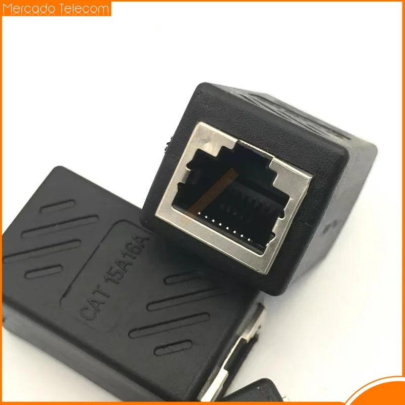 Фото 10 шт./лот коннектор RJ45 Cat7/6 Ethernet адаптер Сетевой удлинитель конвертер Удлинительный кабель для кабеля Ethernet «Мама-мама» №2