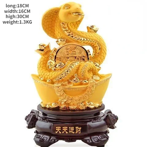 Привлекают богатство зодиакальные животные змеиные украшения для ТВ-шкафа