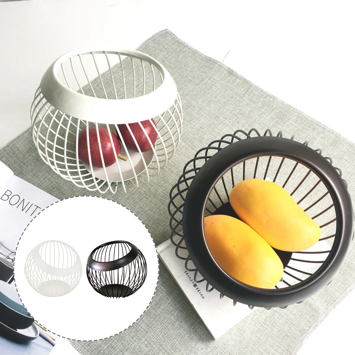 

2pcs Espresso Pod Basket Coffee Pod Storage Basket Hollow Snack Fruit Basket