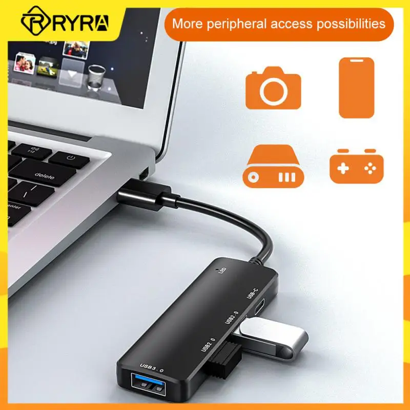 

RYRA 4 в 1 Тип C концентратор док-станция 5 Гбит/с USB 3,0 разветвитель мульти-порт USB-C концентратор для планшета Notbook мобильный телефон Тип C концент...