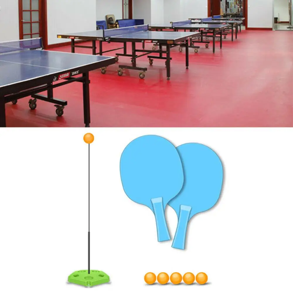 

Elastic Soft Shaft Table Tennis Trainer Elastic Training Artifact With 5 Pcs X Pingpong Balls 1 Pc X Base 1 Pc X Hollow Tube