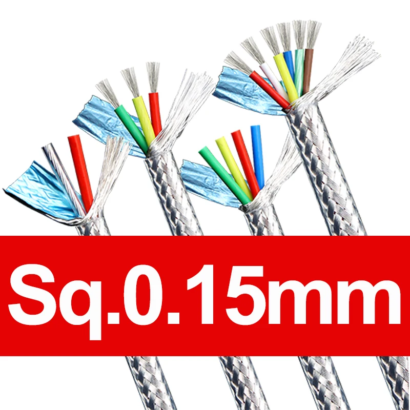 

Прозрачный экранированный провод OFC PTFE 2-6 жил