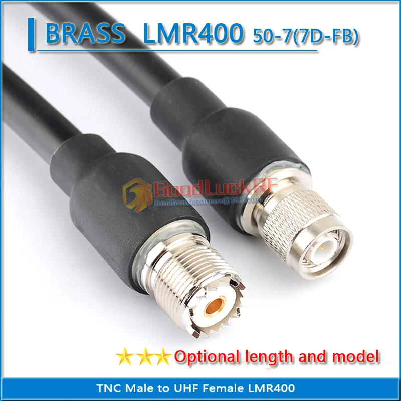 

PL259 SO239 PL-259 SO-239 UHF Female to TNC Male Coaxial Pigtail Jumper LMR400 RG8 RG8U RG8/U SYWV50-7 7D-FB extend Cable