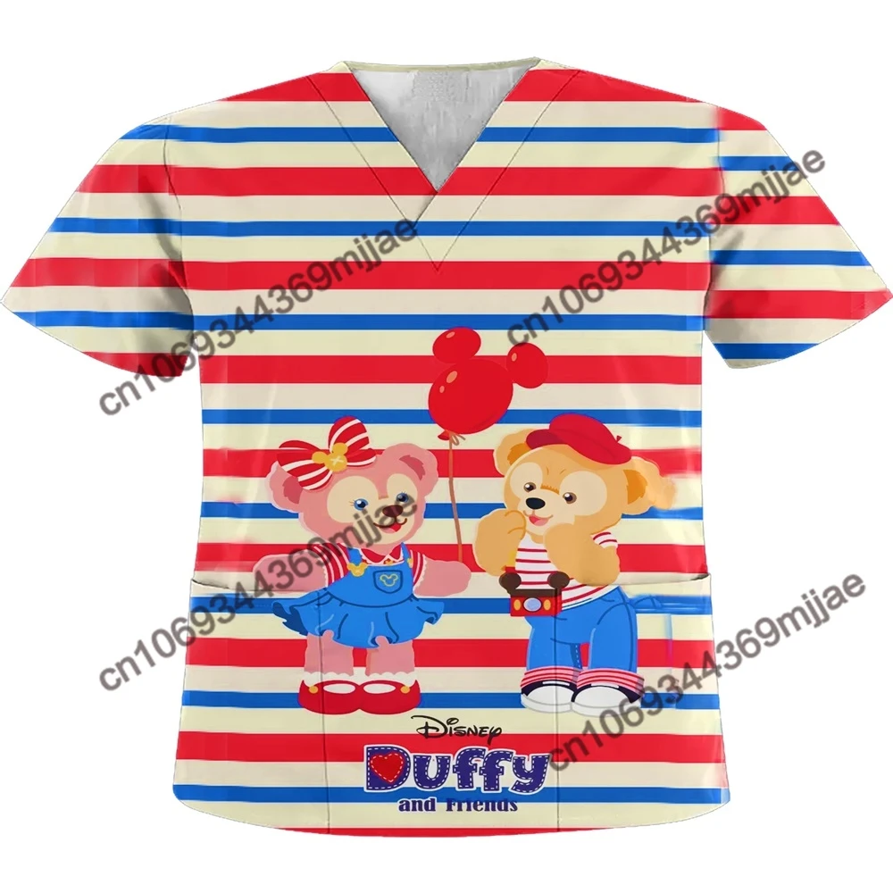 

Женская футболка с V-образным вырезом, с карманами