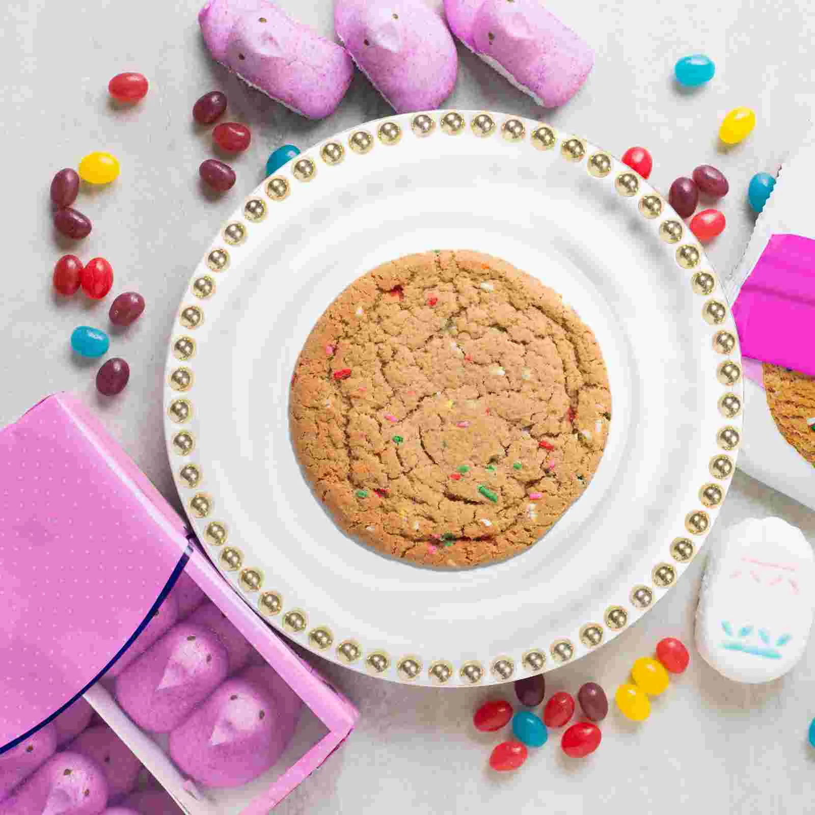 

Plate Charger Plates Bulk Wedding Household Serving Plate Multi-function Food Dish for Home Serving Kitchen