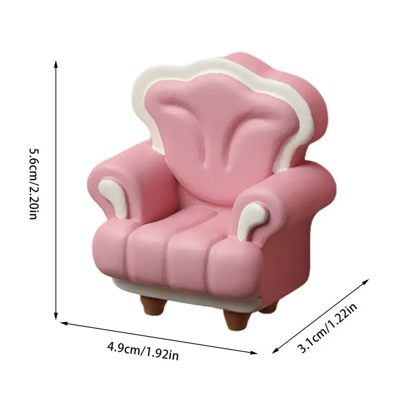 Magnes dekoracyjny 3D żywica Sofa naklejka magnetyczna śliczna i mała dekoracja kreatywny magnes do dekoracji domowej kuchni