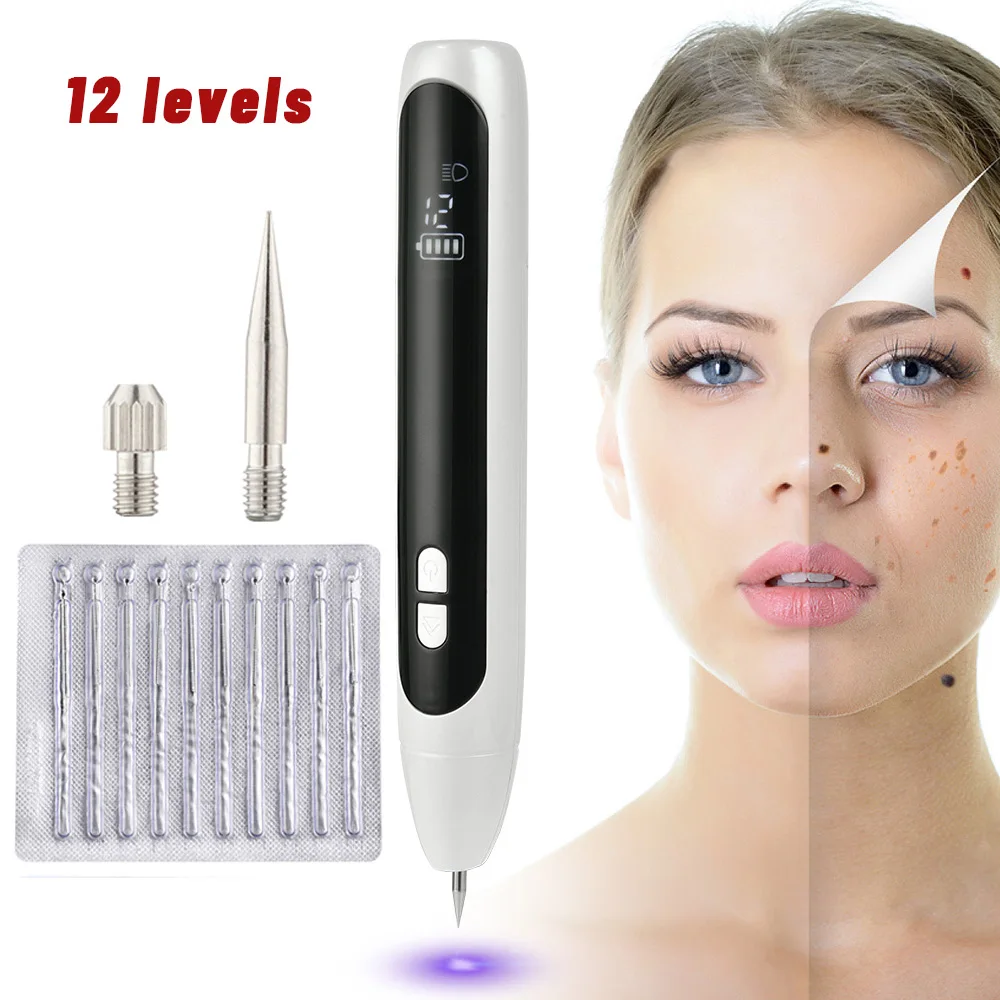 Лазерная плазменная ручка для удаления веснушек черных пятен с ЖК-дисплеем -