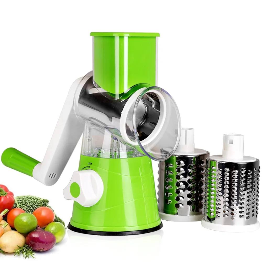 vegetable slicer manual kitchen accessories grater vegetable chopper 3 in 1 round cutter potato spiralizer home gadget tool item free global shipping