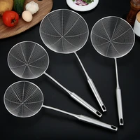 1 piece kitchen tools strainer spoon oil skimmer oval fine mesh stainless steel food kitchen accessories