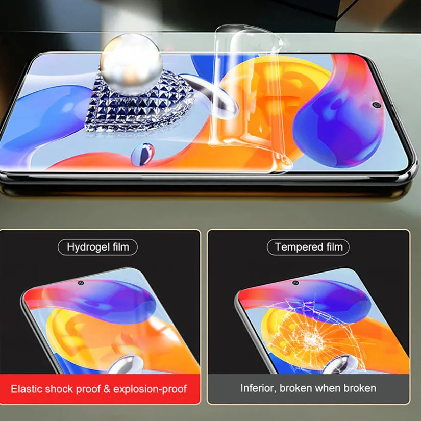 Redmi Note 11 Pro 5g Hydrogel Film+Camera Film For Xiaomi 12T Redmi Note 12 Pro 11S Screen Protector Film Xiaomi 12 11 Lite 5G NE 11T Pro Soft Film Redmi Note 12 11 Pro Plus 5g Not Glass