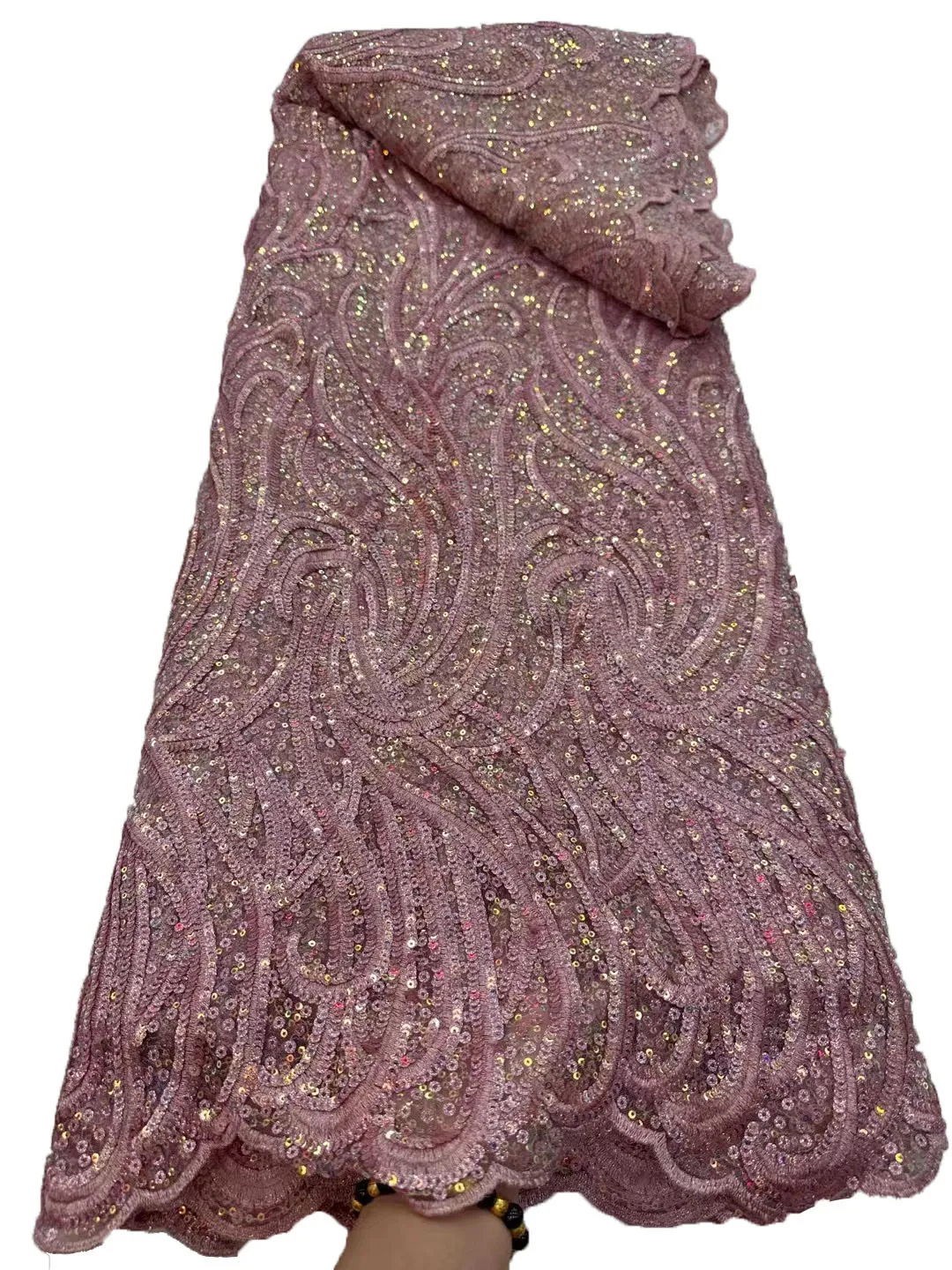 Новая тяжелая промышленная многоцветная блестящая вышивка panhua из сетчатой пряжи