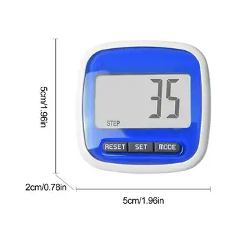 3D TriAxis Electronic Pedometer Accurate Step Counter With Large Dispaly Clip Walking Pedometer Step Counter For Running 6