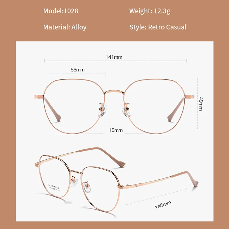 Lzabella 2025 женские очки из титана