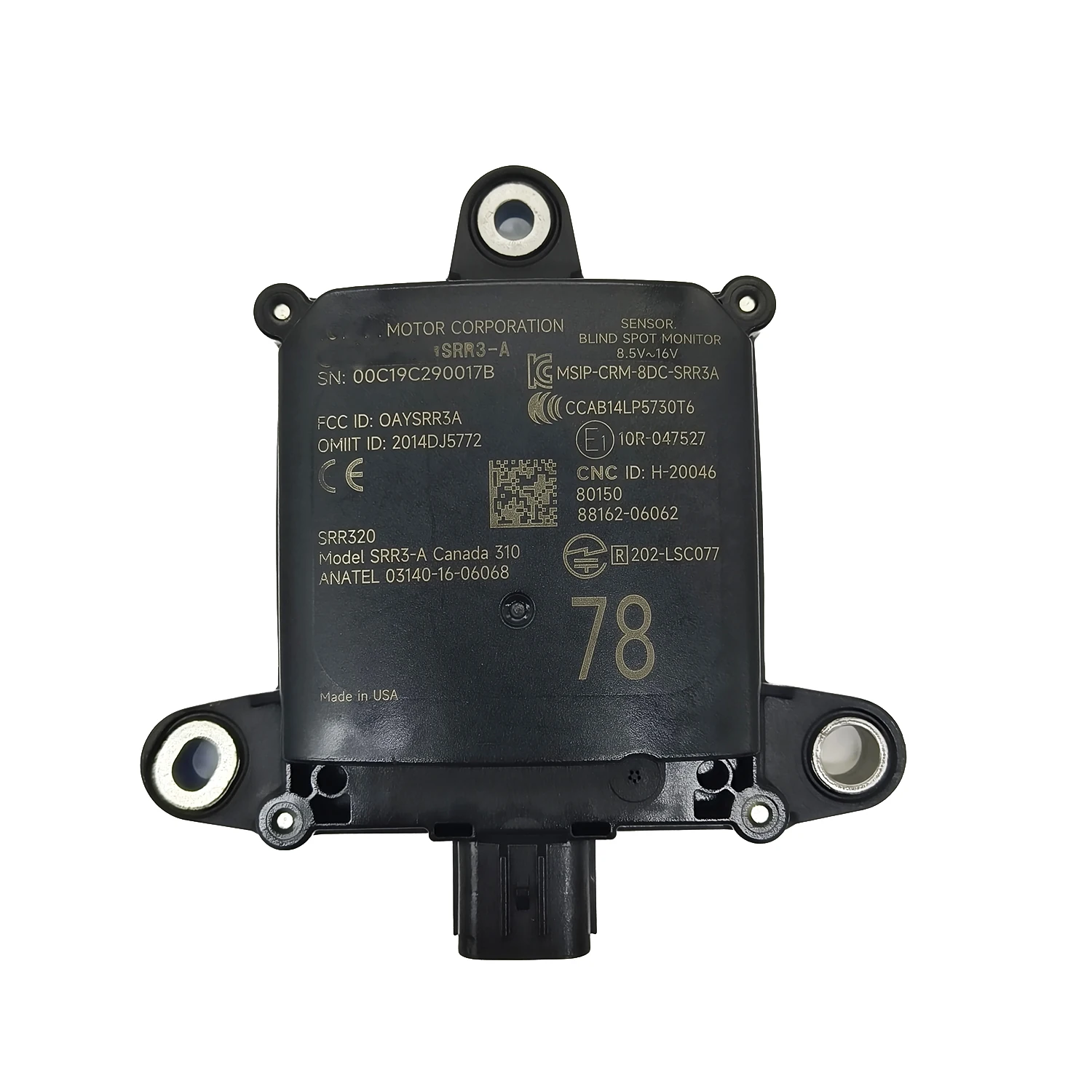 88162-06062(78) Модуль датчика слепых зон Датчик расстояния Монитор для Toyota 2019-2021 Lexus ES300H