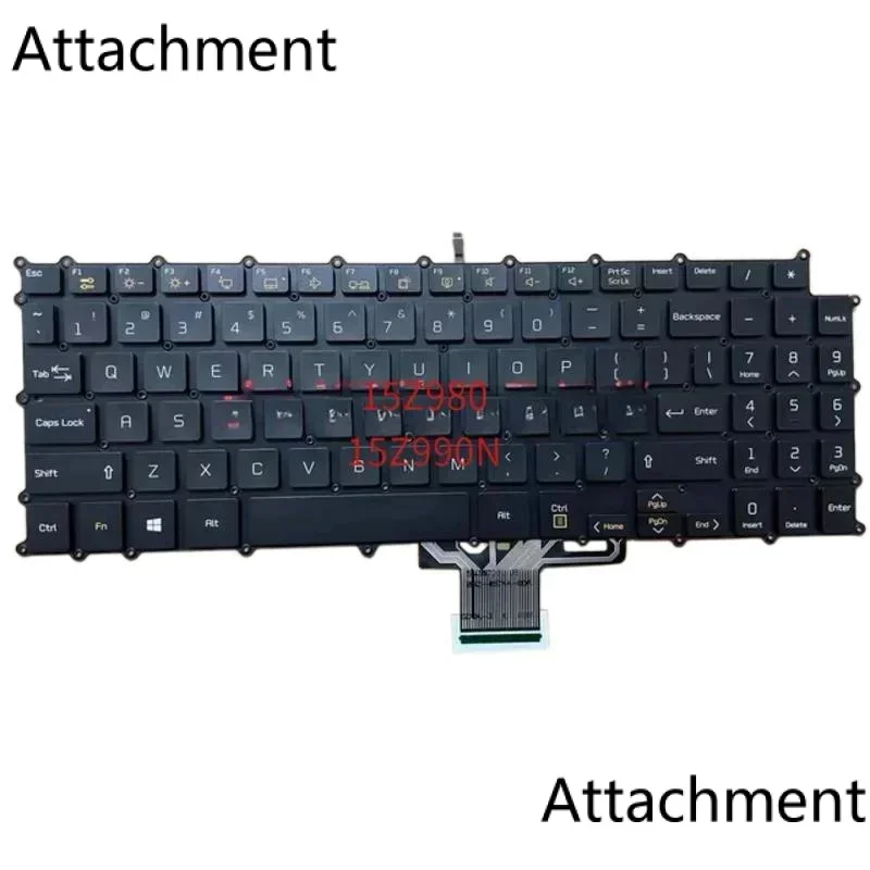 Клавиатура WYORESY для LG 13Z980 14Z980 15Z980 15Z990N 17Z90N 17Z980