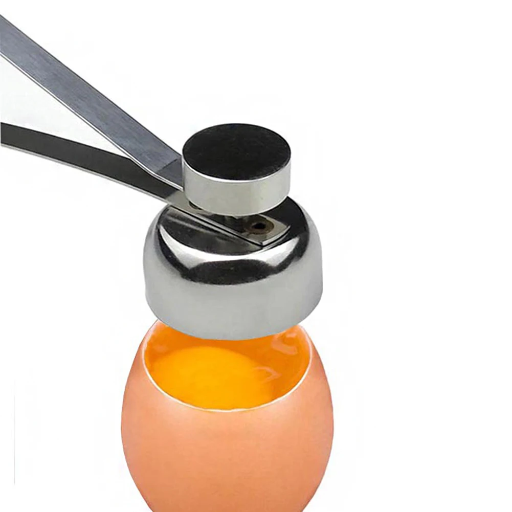 

New Practical Metal Egg Scissors Egg Topper Cutter Shell Opener Stainless Steel Boiled Raw Egg Open Creative Kitchen Tools Set