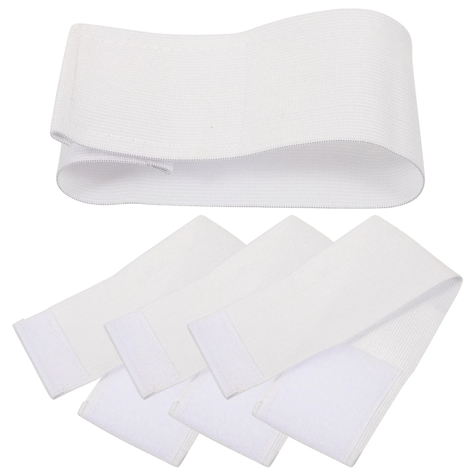 

4Pcs Captain Armband Portable Football Rugby Captain Armband Blank Captain Armband Multi-function Anti-wear Sports Player Band