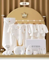 2022 Newborn Baby Clothing Gift Box Set Spring Autumn Baby Boy Baby Girl Crown Clothing Cotton Soft Full Moon Gift Baby Supplies