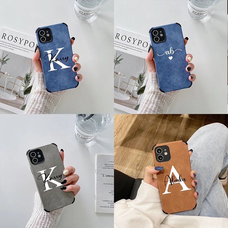 Индивидуальный Оригинальный чехол с именем на заказ в Корейском стиле ins для