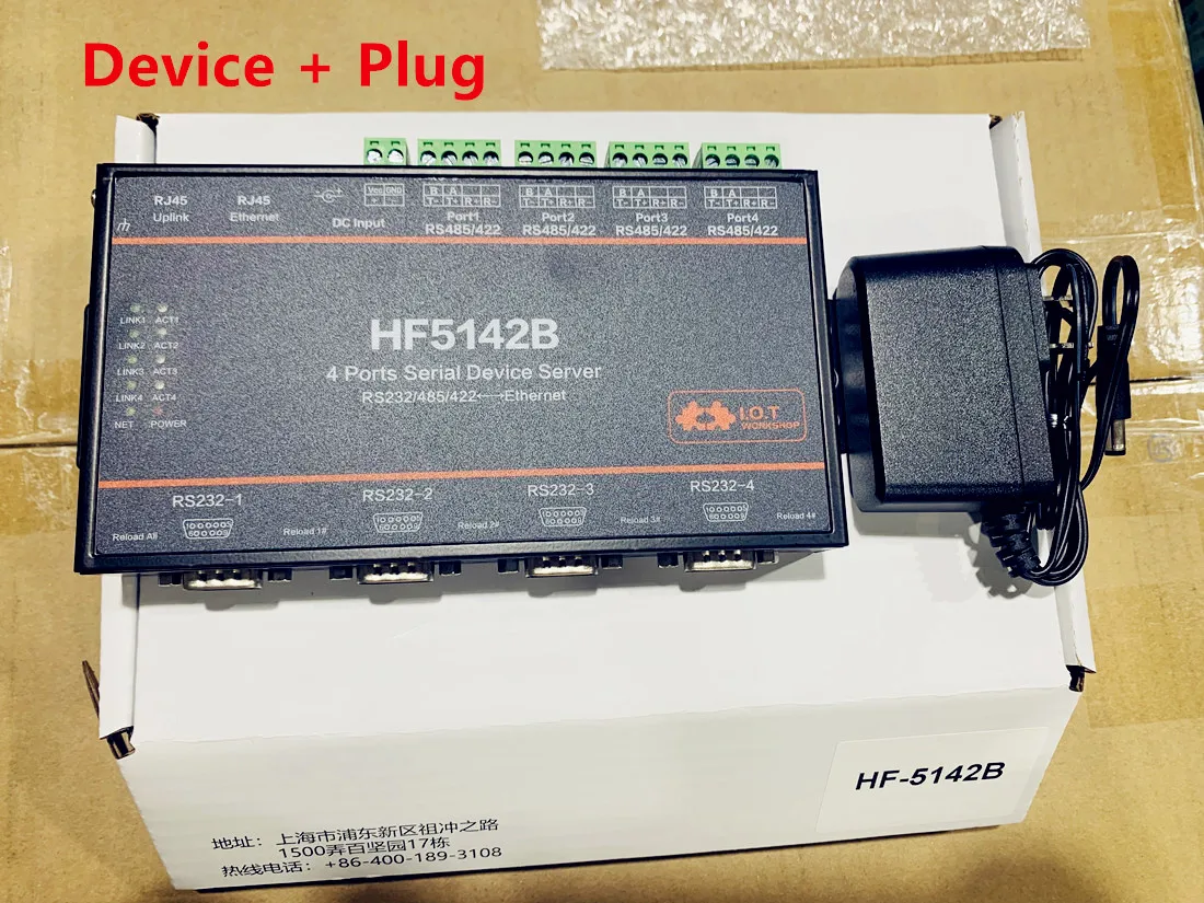 Hf5142b Rs232 Rs485 4 порта Rj45 Rs232/485/422 последовательный Бесплатный Rs