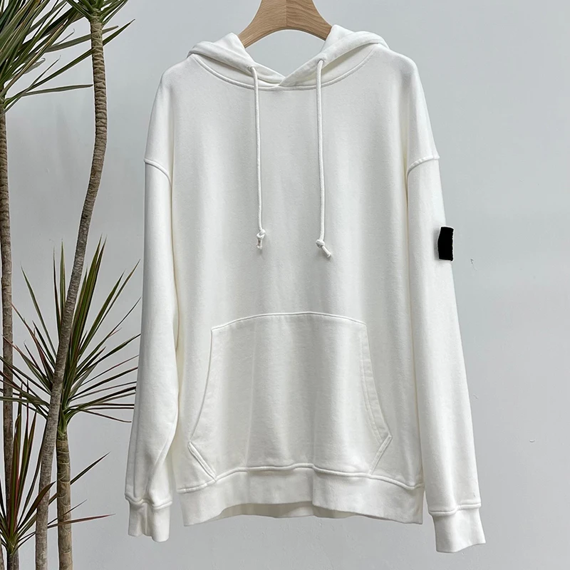 

Hoodie Men Sweatshirts Clothing Spring Autumn Streetwear Pocket Basic Classic Terry Sweater Embroidery Pull Homme Pullover MA205