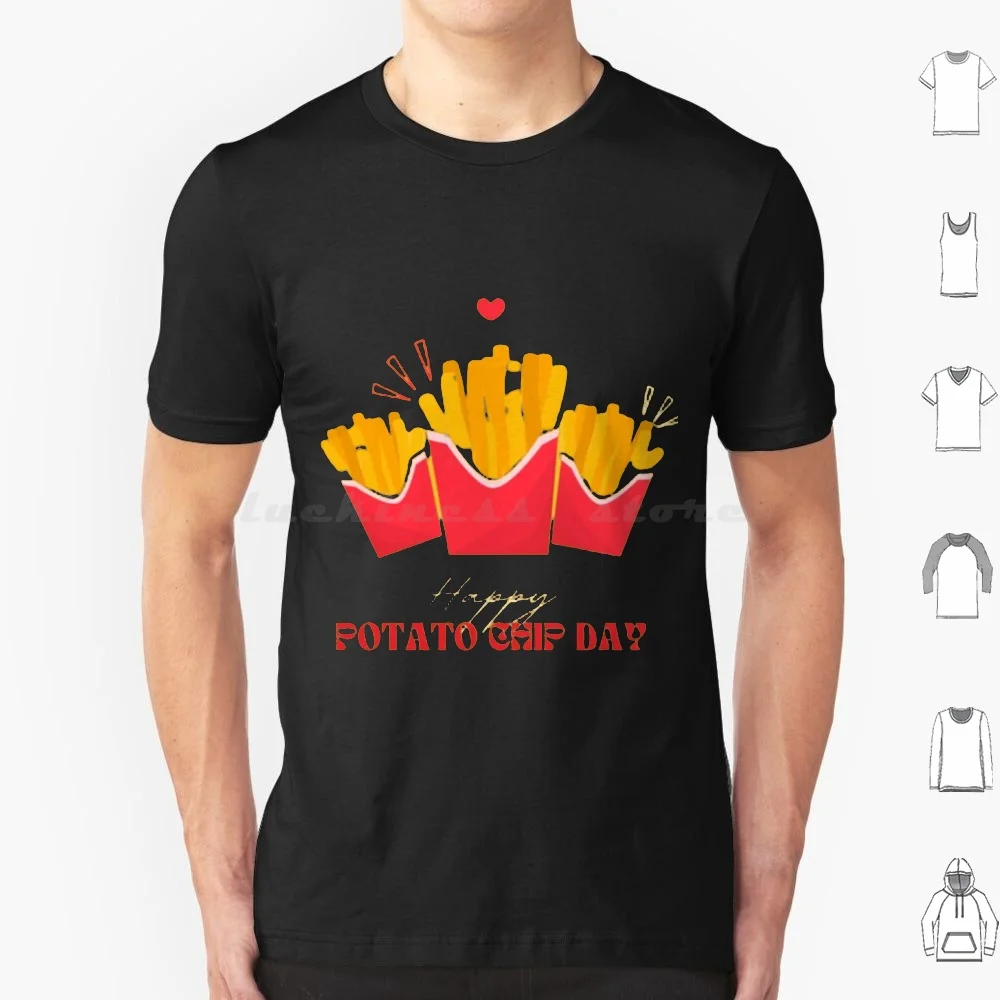 

National Potato Chip Day T Shirt Cotton Men Women Diy Print Potato National Potato Chip Day Potato Chip Day Potato Lover